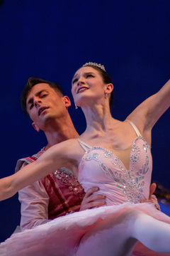  Claire Solis dances with Stéphano Candreva as the Sugar Plum Fairy and Cavalier. The two were the closing performances for Clara in the Land of the Sweets.  