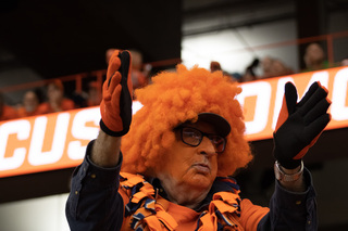 Members of the crowd wear their orange loud and proud at the games with wigs, gloves, scarves and face paint. The Loud House was a sea of orange for the designated Orange-Out game of the season. 